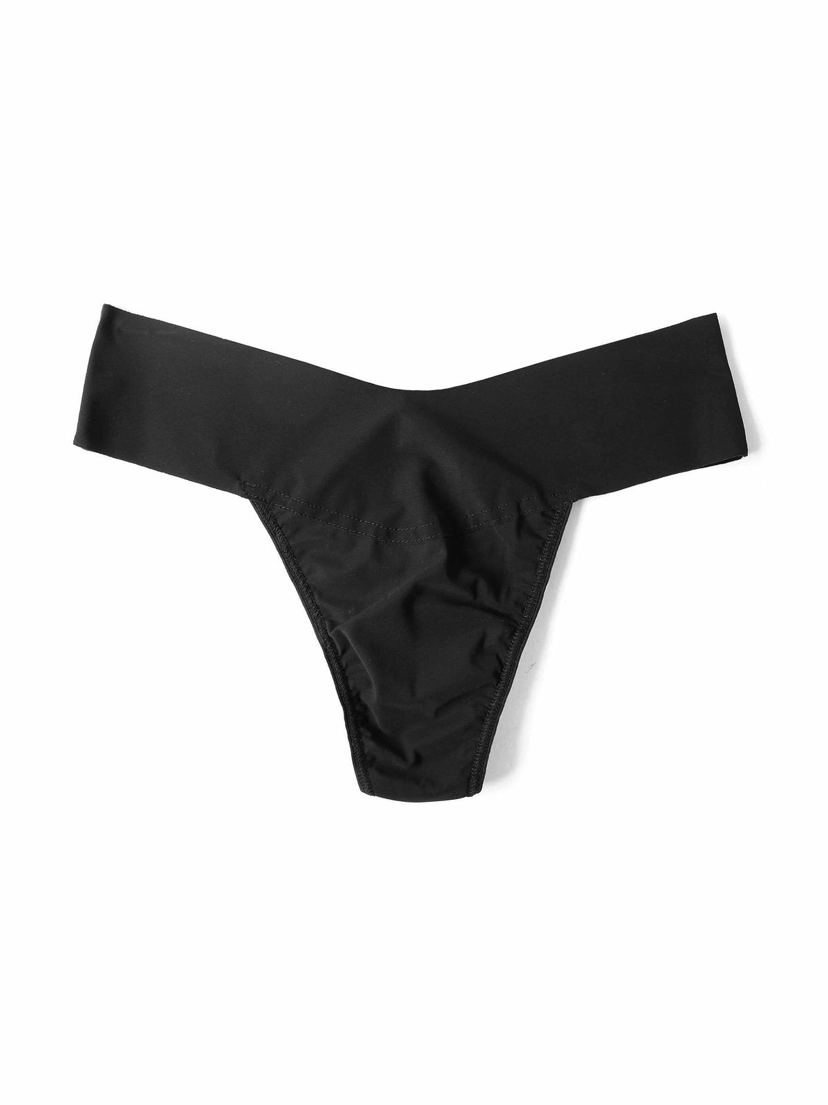 Hanky Panky BreatheSoft™ Natural Rise Thong Black