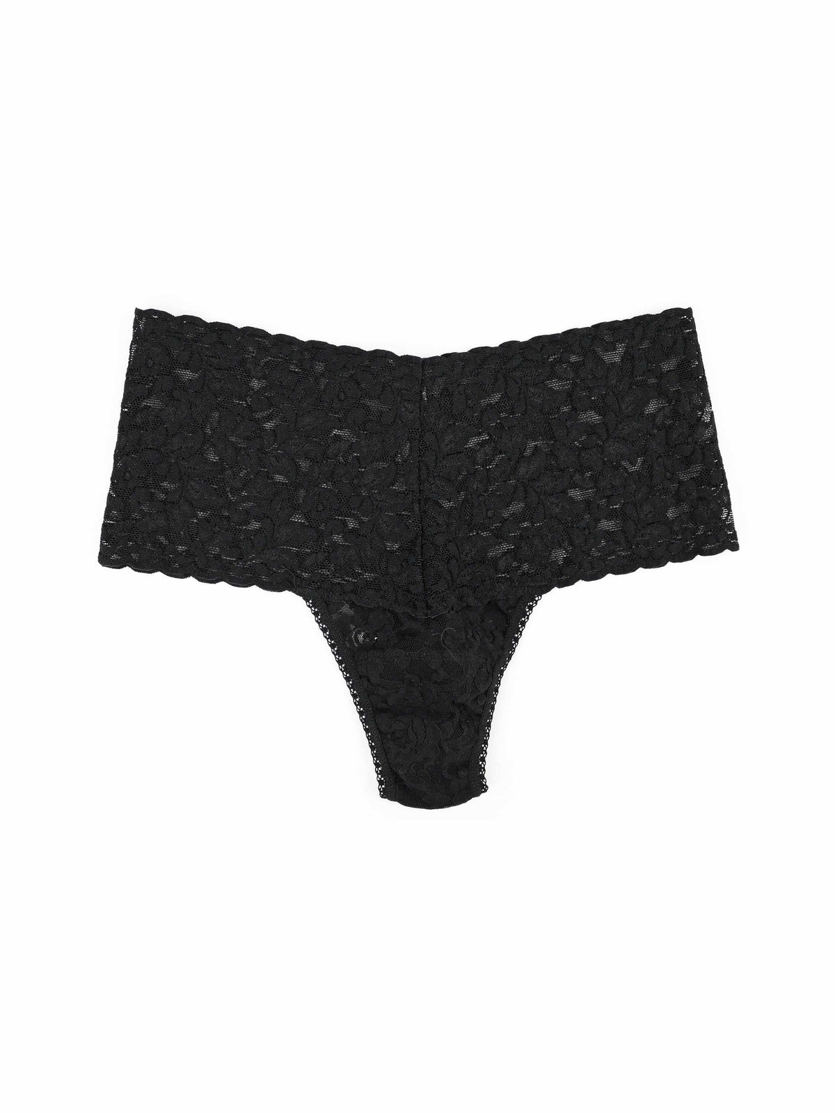 Hanky Panky Retro Lace Thong Black
