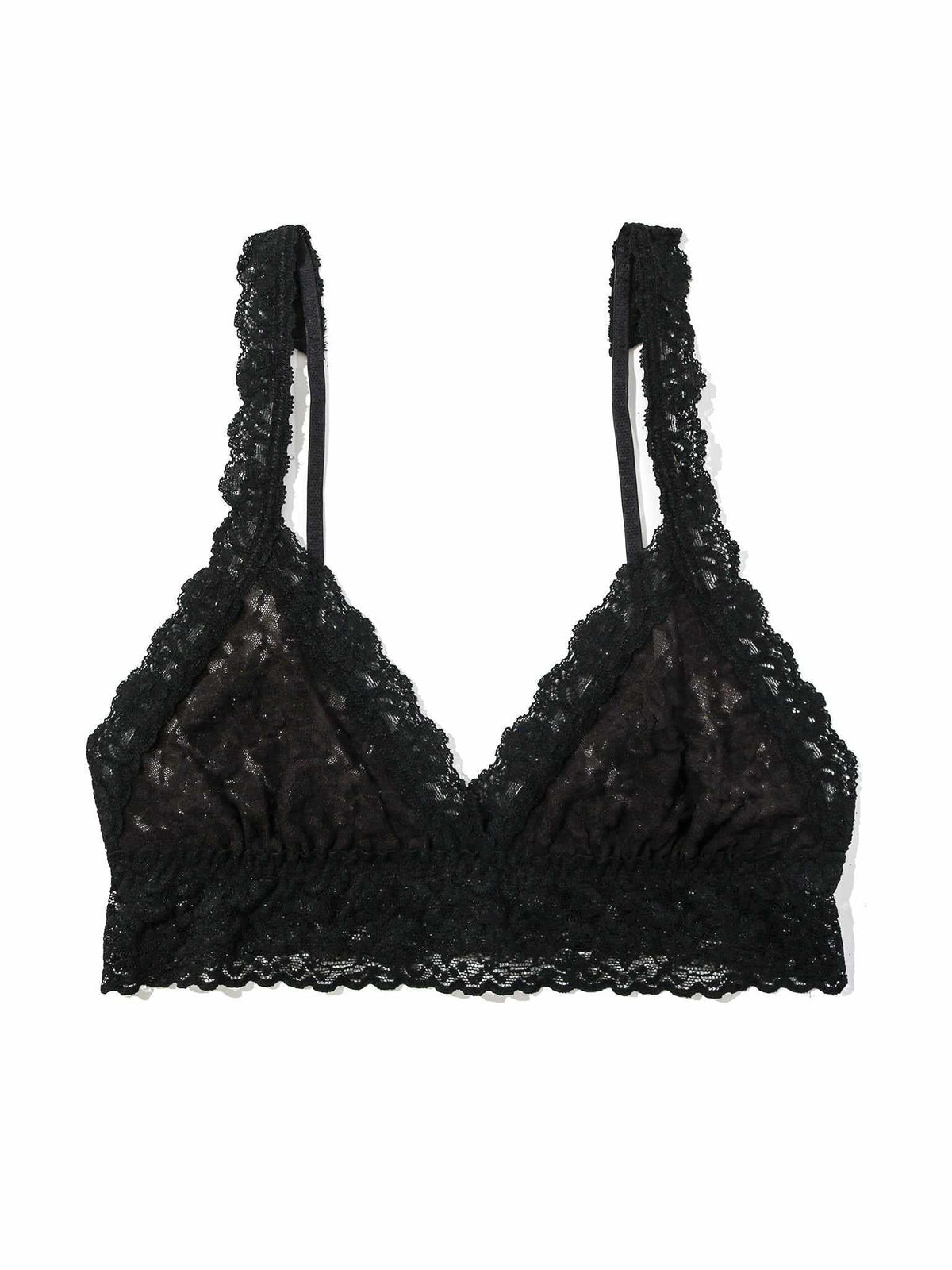 Hanky Panky Black Lace Crossover Bralette