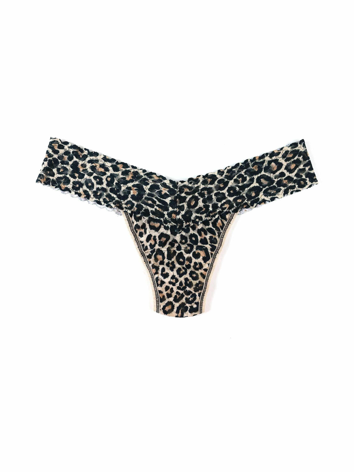Hanky Panky Printed Signature Lace® Low Rise Thong Classic Leopard