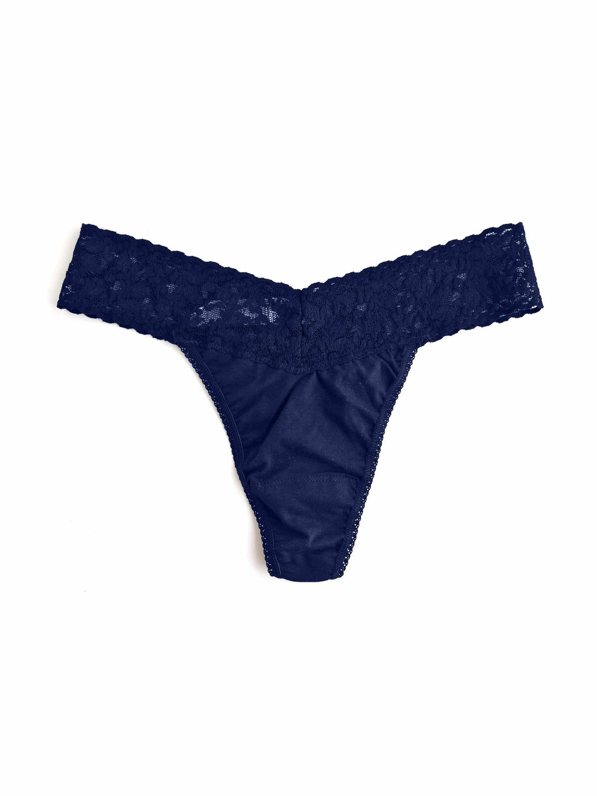 Hanky Panky Supima® Cotton Original Rise Thong Navy