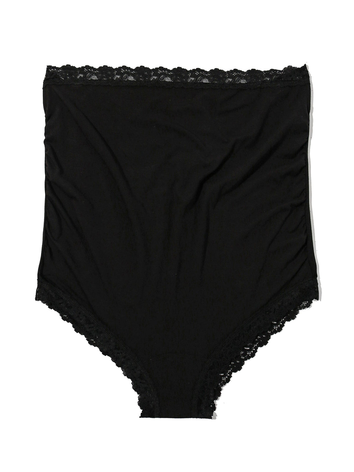 Hanky Panky Supima® Cotton Maternity Over The Bump Boyshort Black Sal