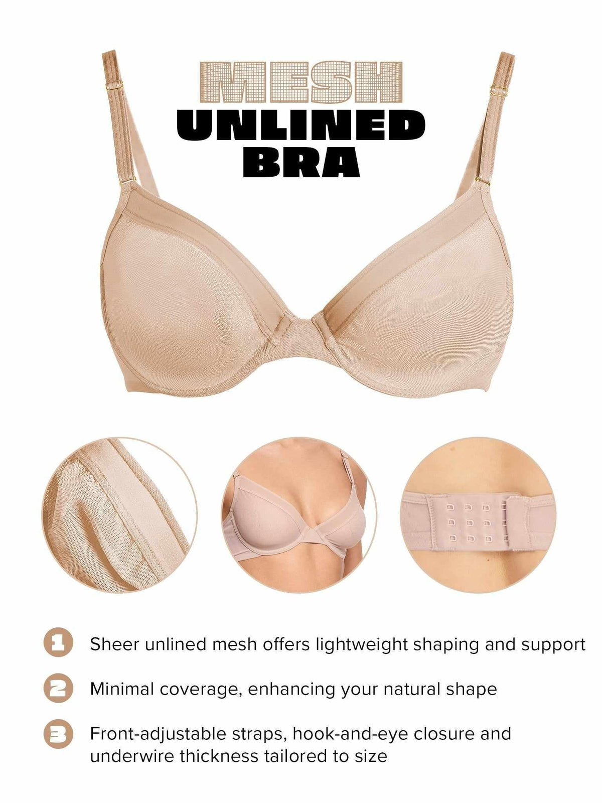 Hanky Panky Unlined Mesh Underwire Bra Chai Sale