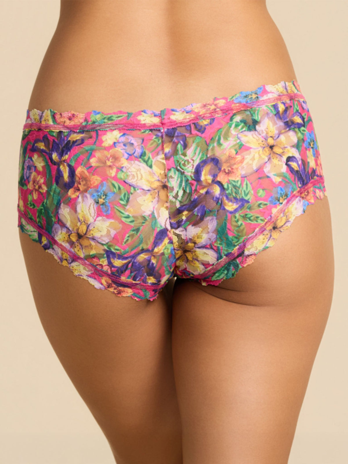 Hanky Panky Printed Signature Lace® Boyshort Radiant Pink
