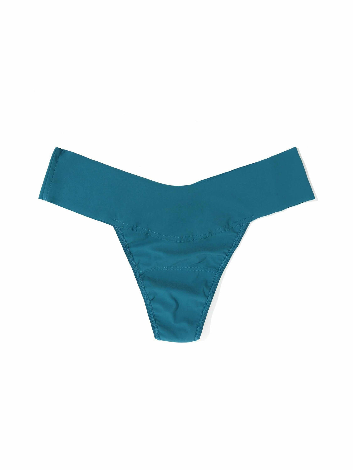 Hanky Panky BreatheSoft™ Natural Rise Thong Earth Dance Green