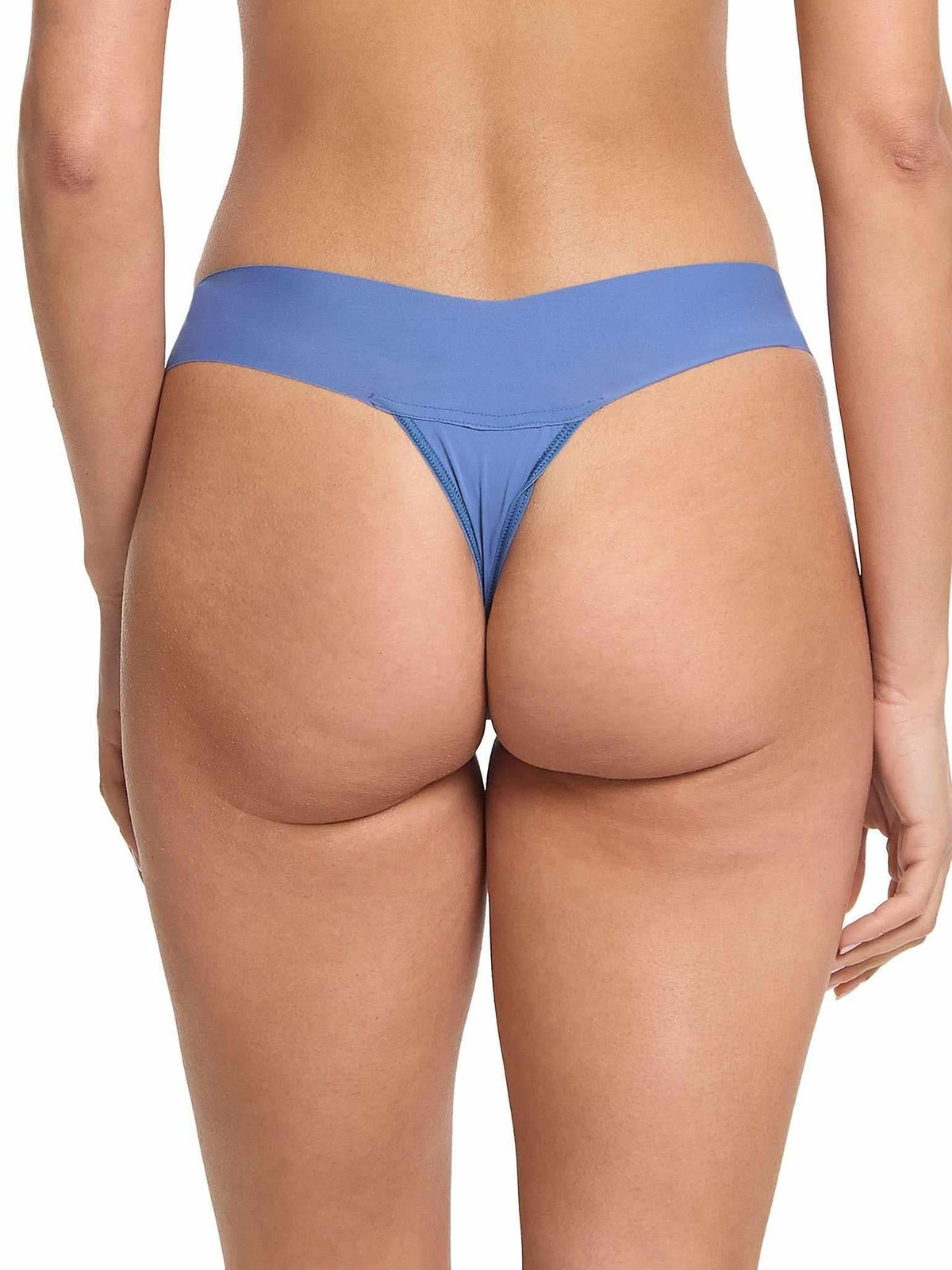 Hanky Panky BreatheSoft™ Natural Rise Thong Rainy Day Blue