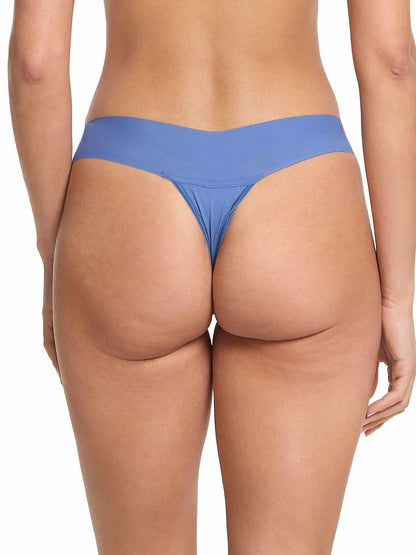 Hanky Panky BreatheSoft™ Natural Rise Thong Rainy Day Blue
