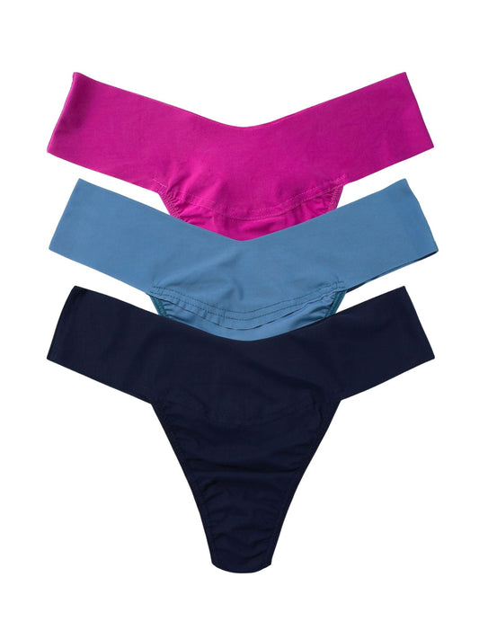 Hanky Panky Roller Rake 3 Pack BreatheSoft™ Natural Rise Thong