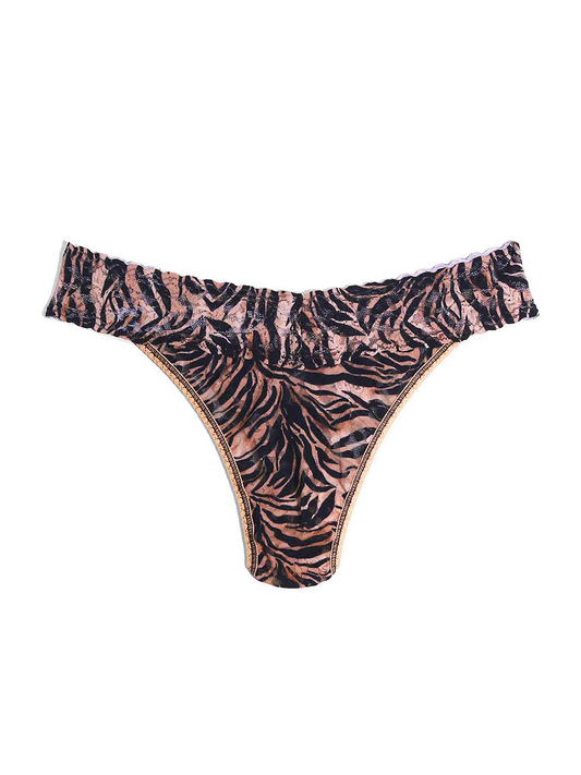 Hanky Panky Printed Signature Lace® Original Rise Thong Wild Thing Animal Print