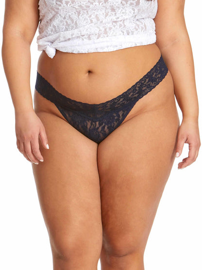Hanky Panky Signature Lace® Original Rise Thong Navy
