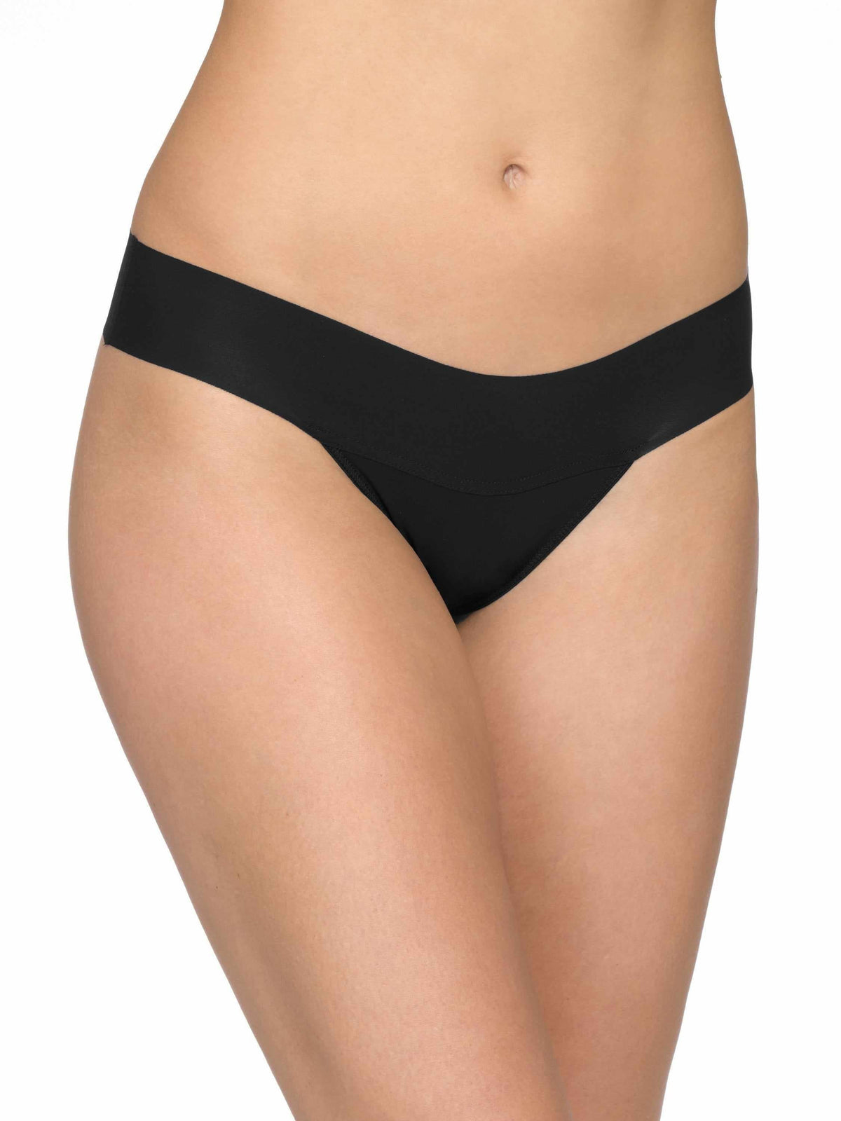 Hanky Panky BreatheSoft™ Natural Rise Thong Black