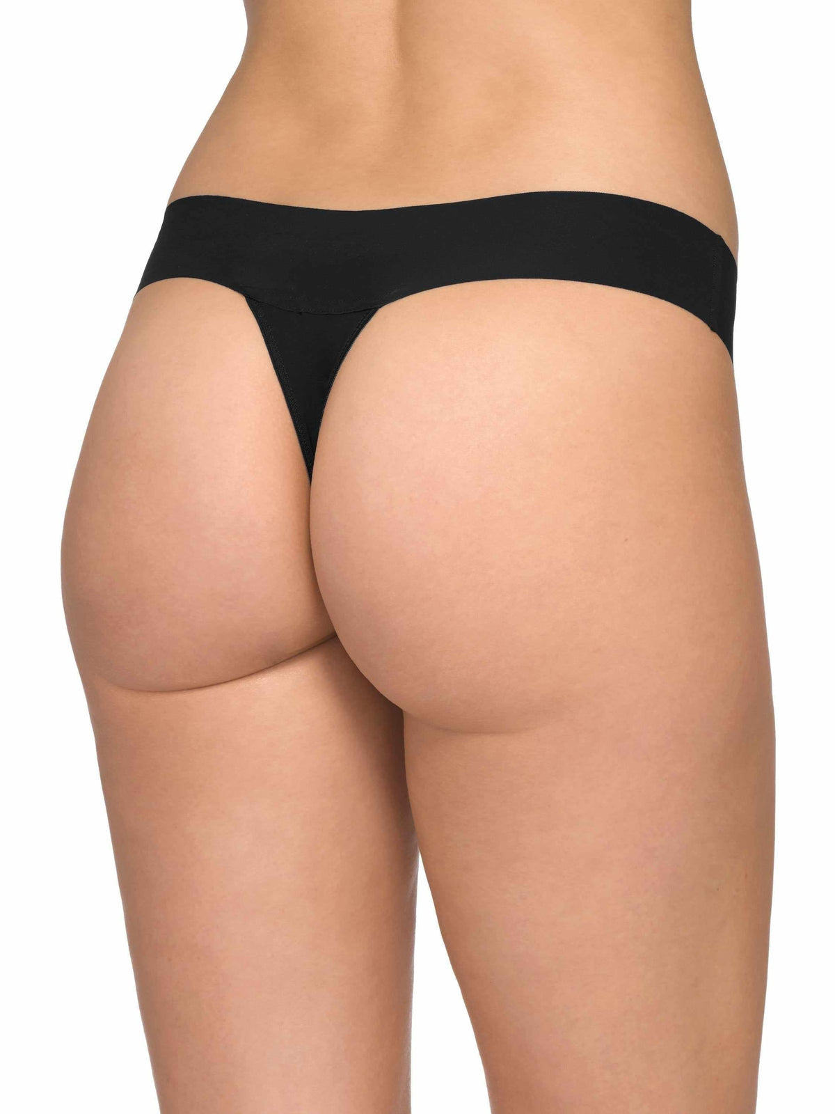 Hanky Panky BreatheSoft™ Natural Rise Thong Black
