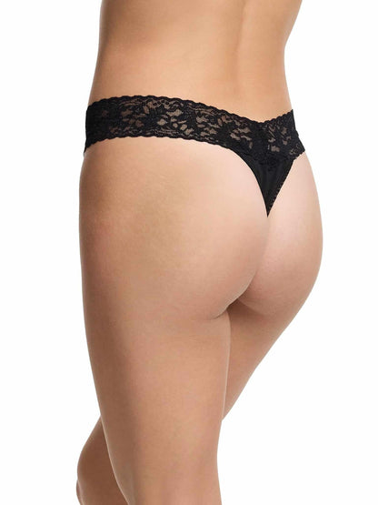 Hanky Panky Supima® Cotton Original Rise Thong Black