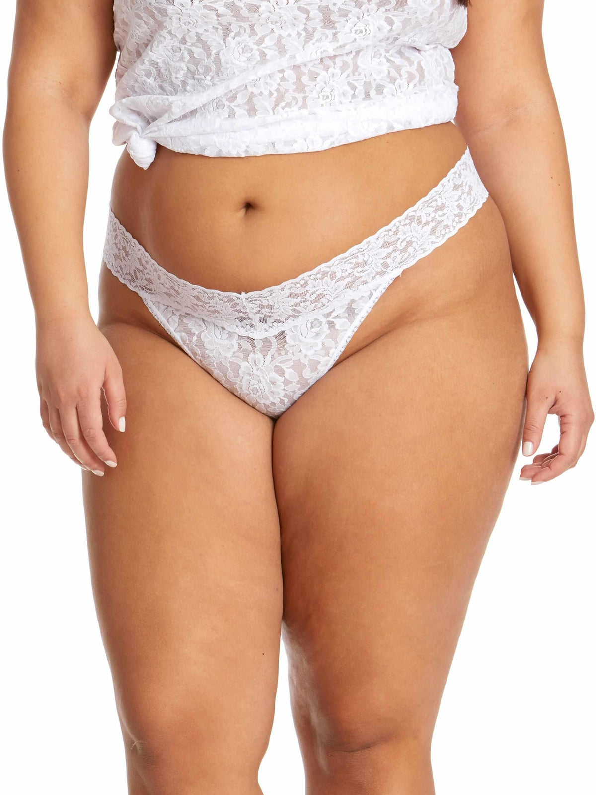 Hanky Panky Signature Lace® Original Rise Thong White