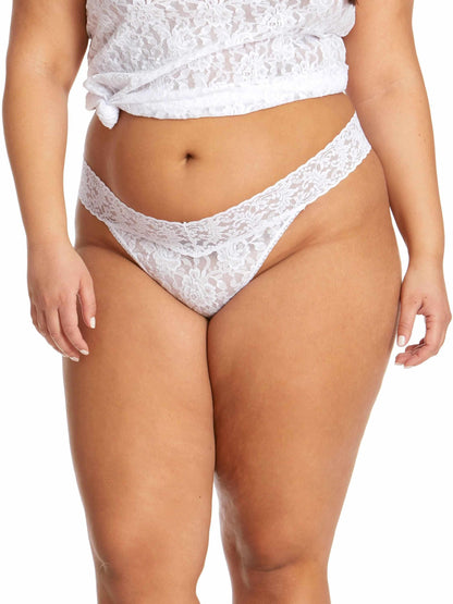 Hanky Panky Signature Lace® Original Rise Thong White