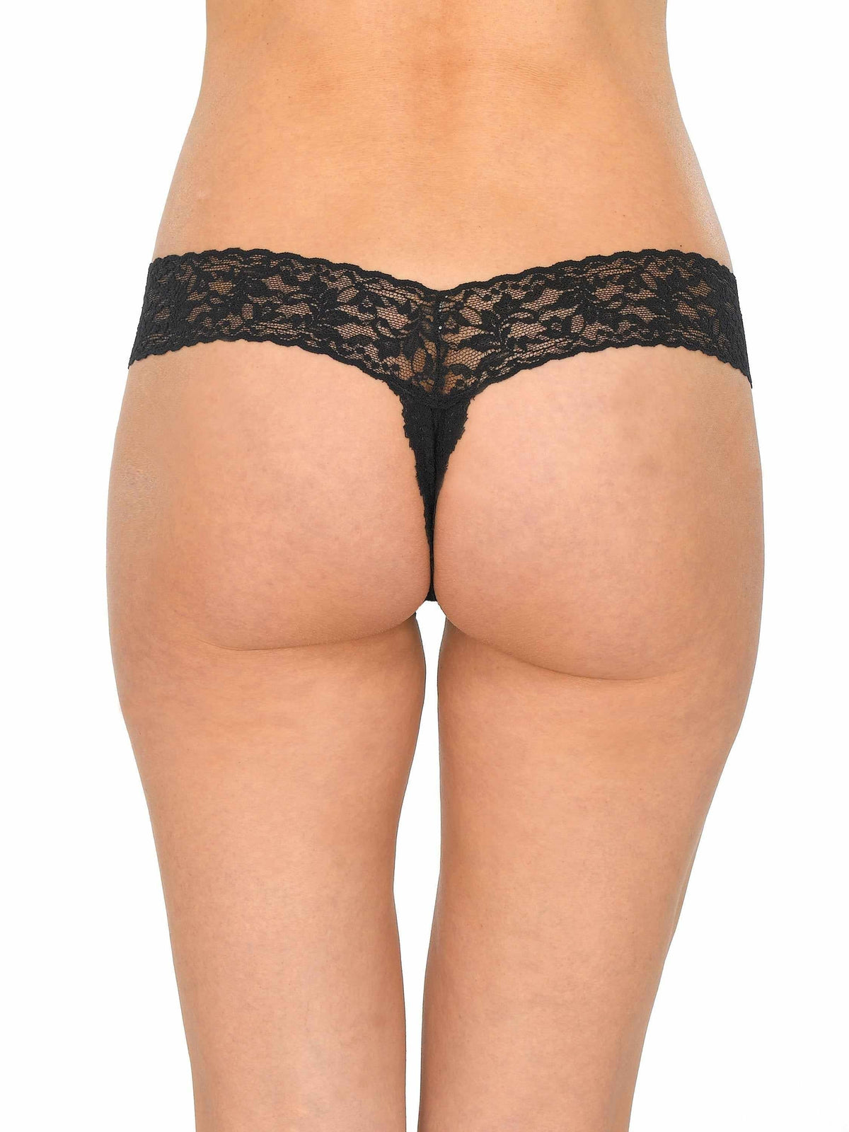Hanky Panky &oh™ Signature Lace® Crotchless Thong Black