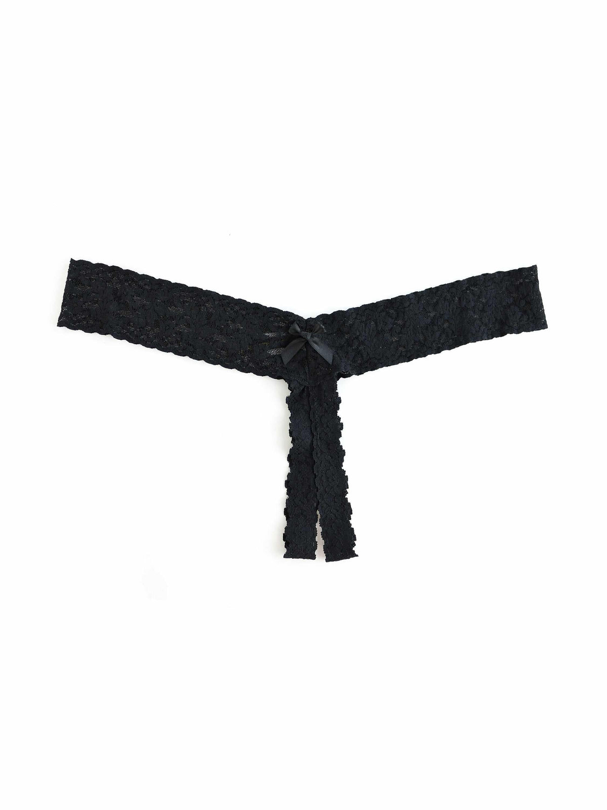 Hanky Panky &oh™ Signature Lace® Crotchless Thong Black