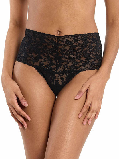 Hanky Panky Retro Lace Thong Black