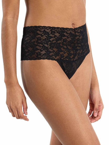 Hanky Panky Retro Lace Thong Black