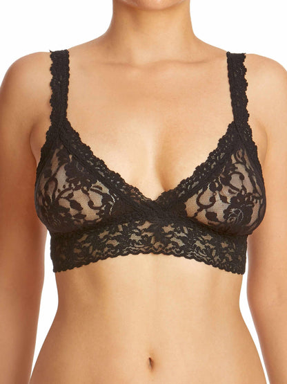 Hanky Panky Black Lace Crossover Bralette