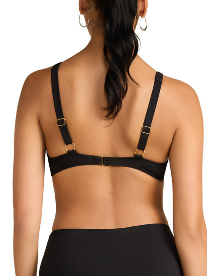 Hanky Panky Swim Triangle Bralette Top Black