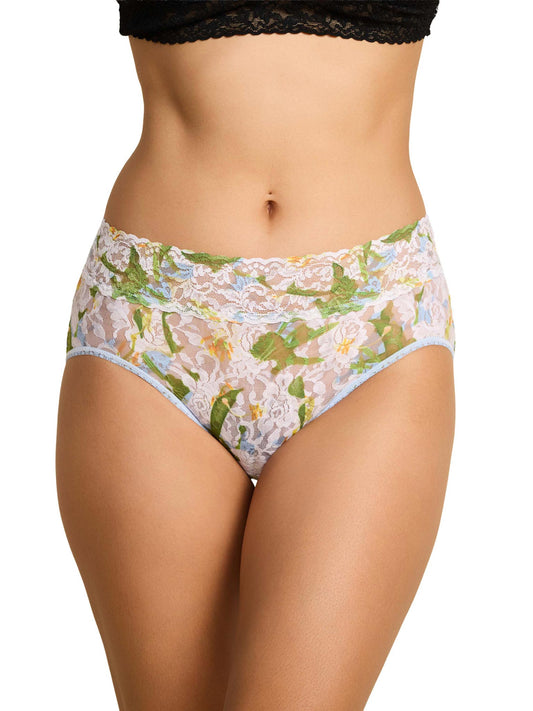 Hanky Panky Printed Signature Lace® French Brief Absolute-Lily Blue