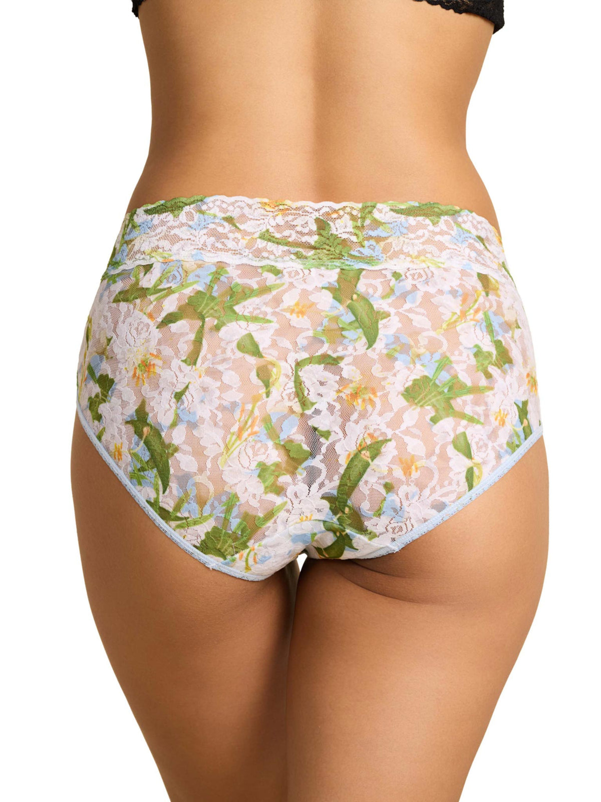 Hanky Panky Printed Signature Lace® French Brief Absolute-Lily Blue
