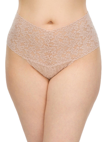 Hanky Panky Plus Size Retro Lace Thong Chai
