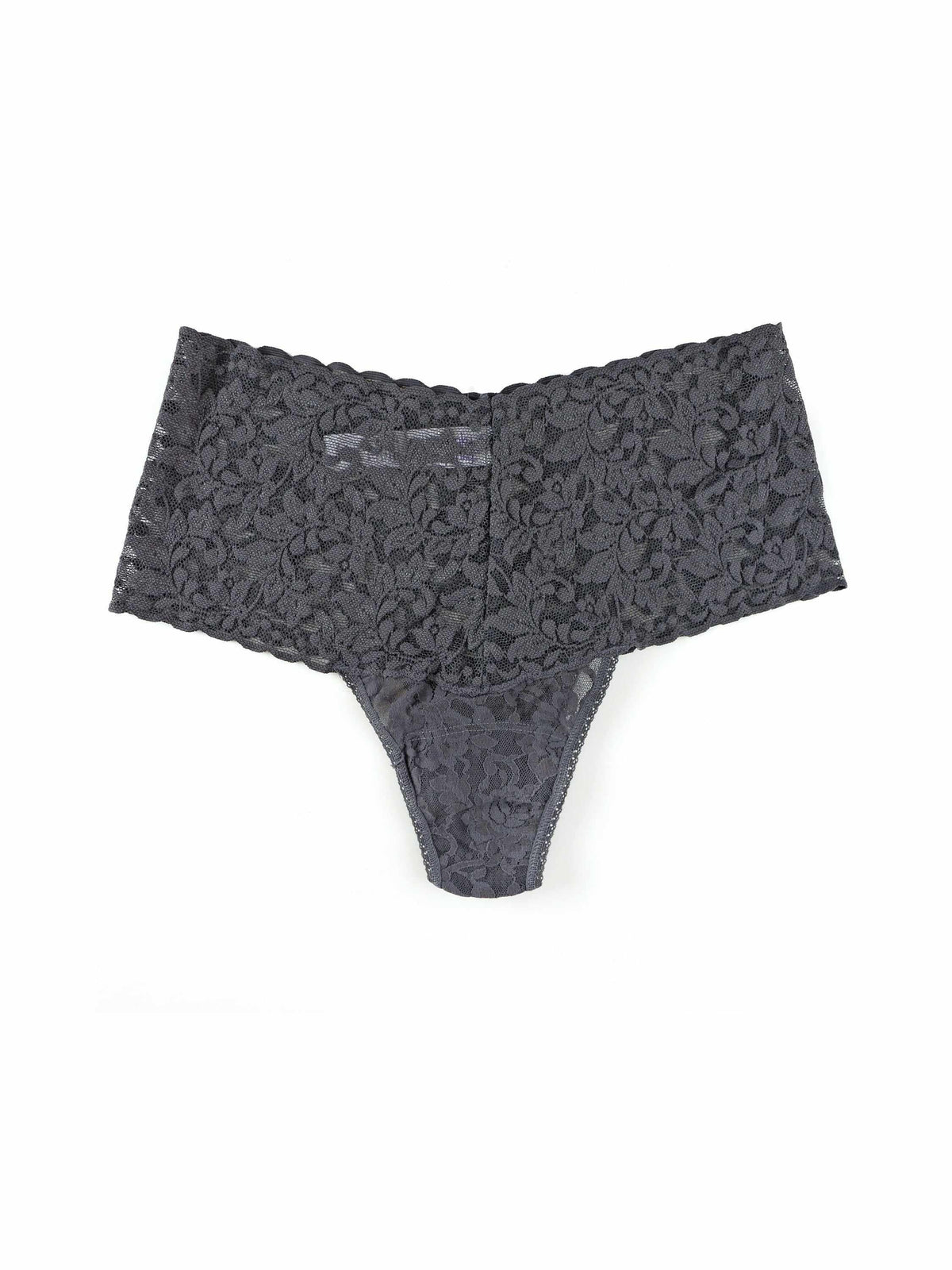 Hanky Panky Retro Lace Thong Granite Grey