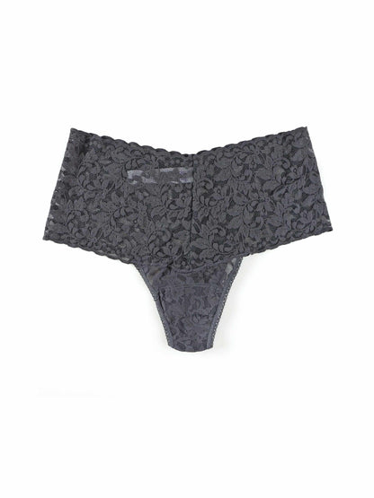 Hanky Panky Retro Lace Thong Granite Grey