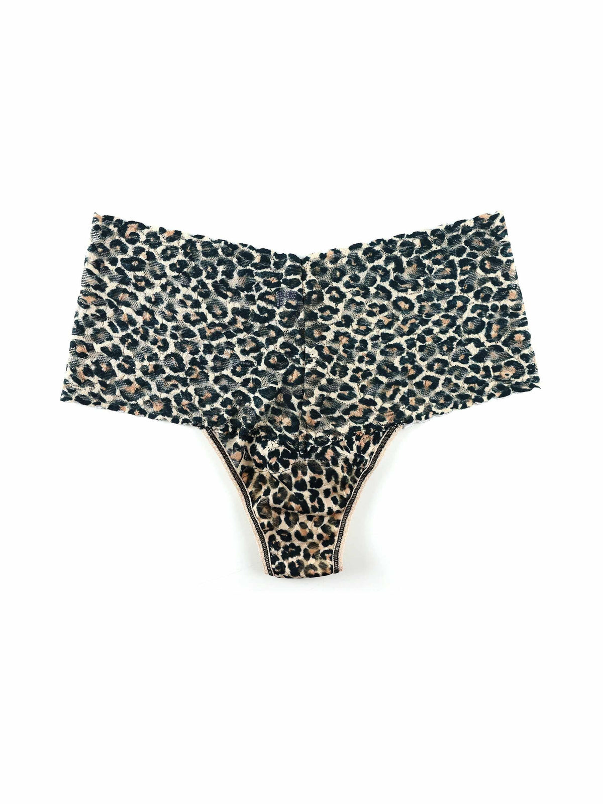 Hanky Panky Printed Retro Lace Thong Classic Leopard