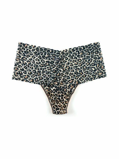 Hanky Panky Printed Retro Lace Thong Classic Leopard