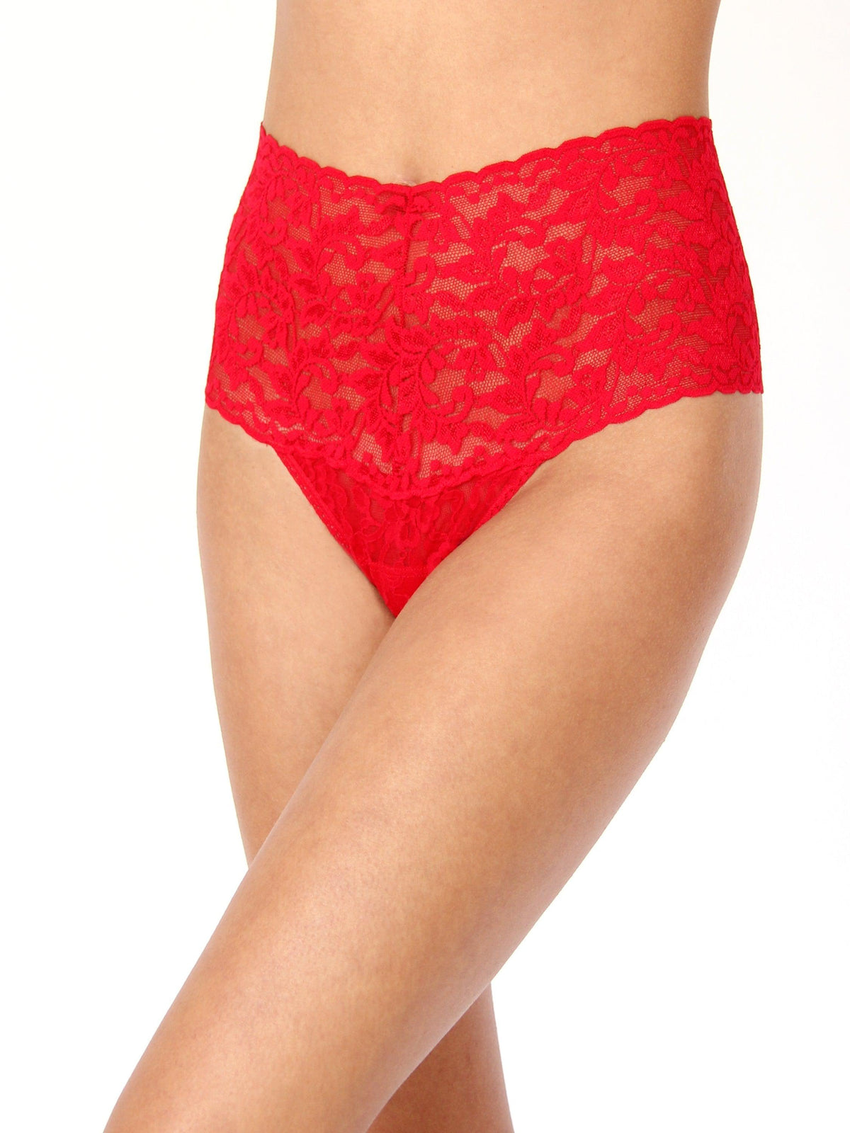 Hanky Panky Retro Lace Thong Red