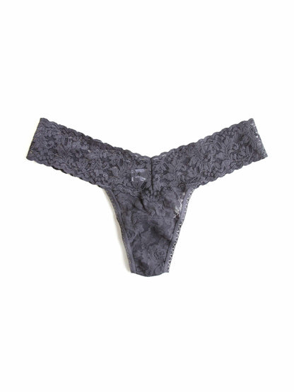 Hanky Panky Signature Lace® Low Rise Thong Granite Grey