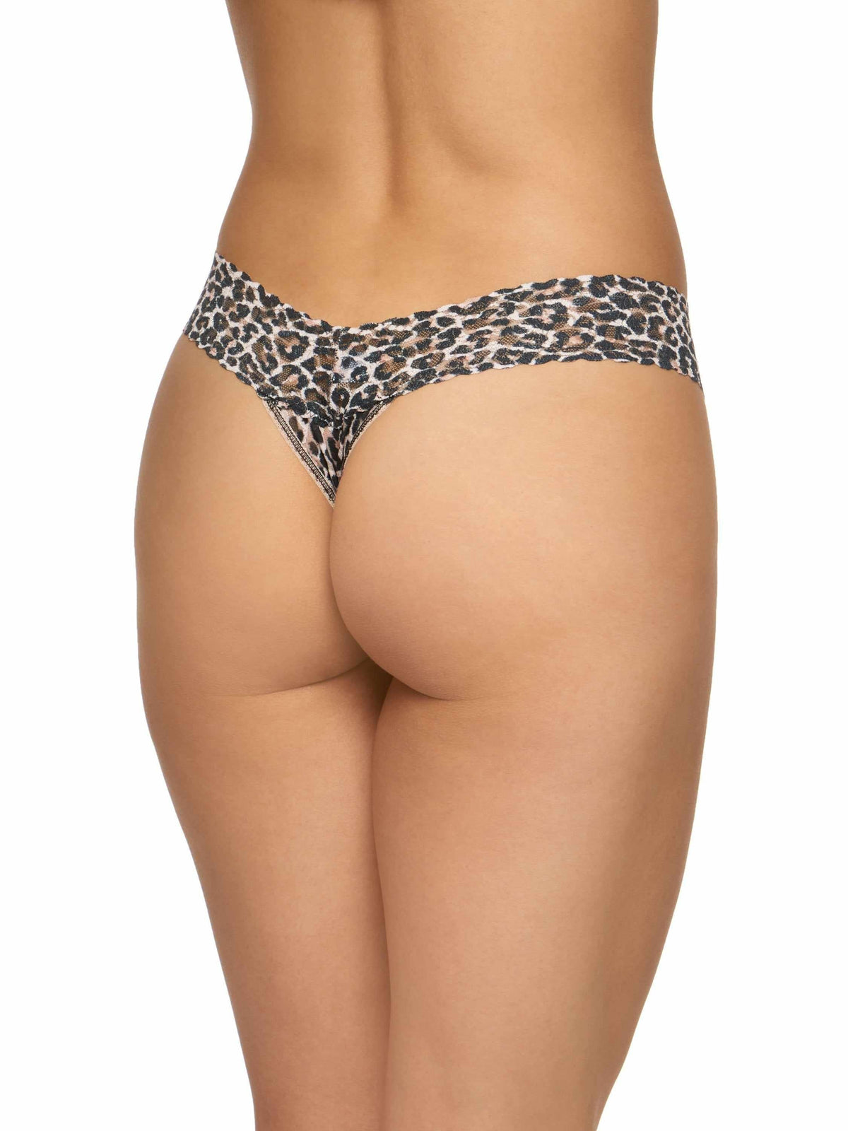 Hanky Panky Printed Signature Lace® Low Rise Thong Classic Leopard