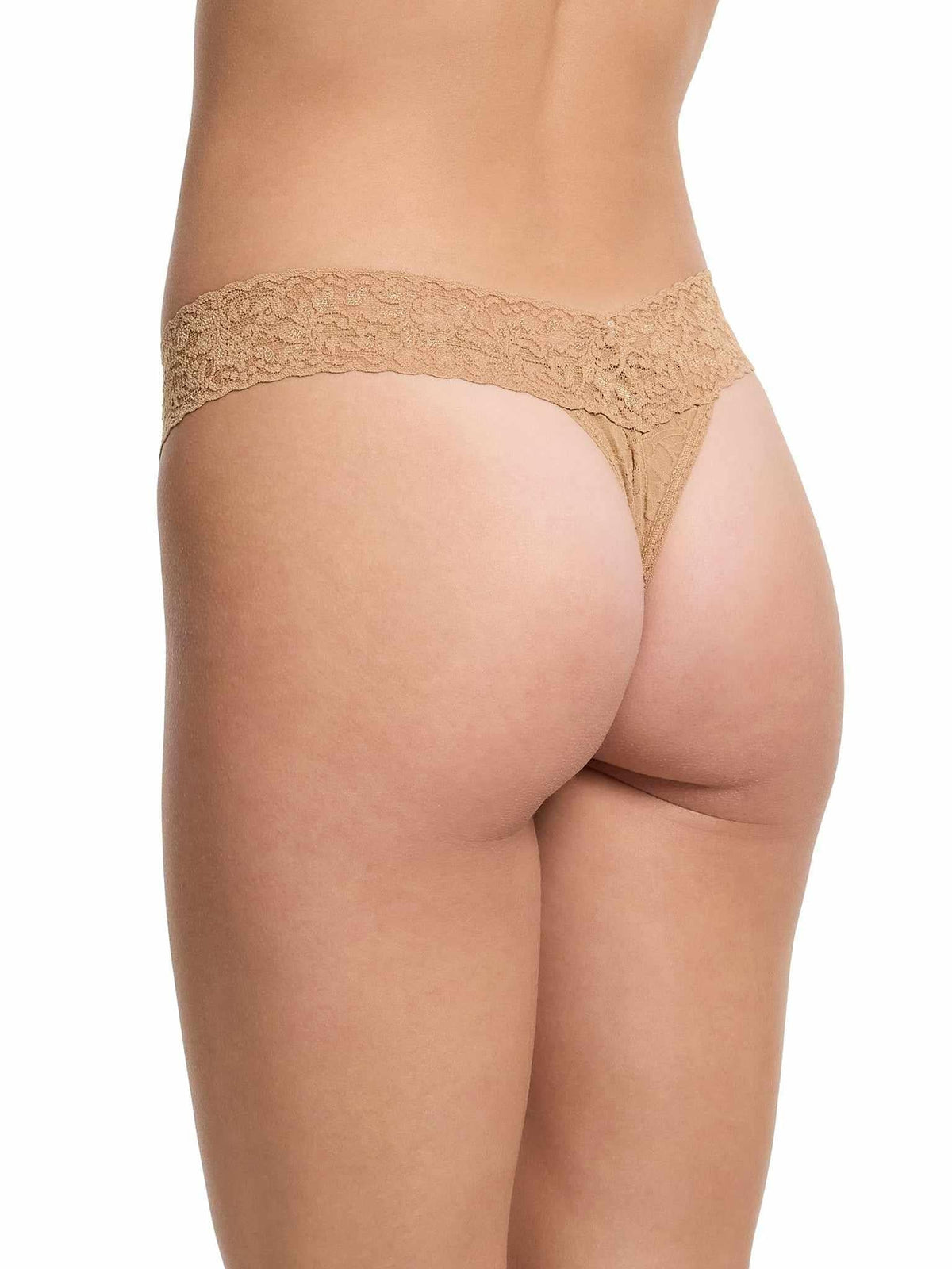 Hanky Panky Signature Lace® Low Rise Thong Sun Tan Beige
