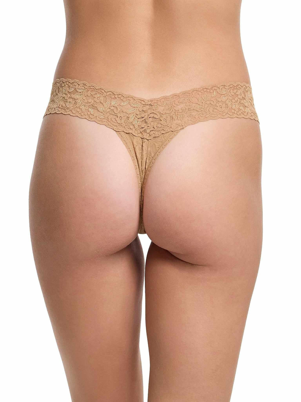 Hanky Panky Signature Lace® Low Rise Thong Sun Tan Beige