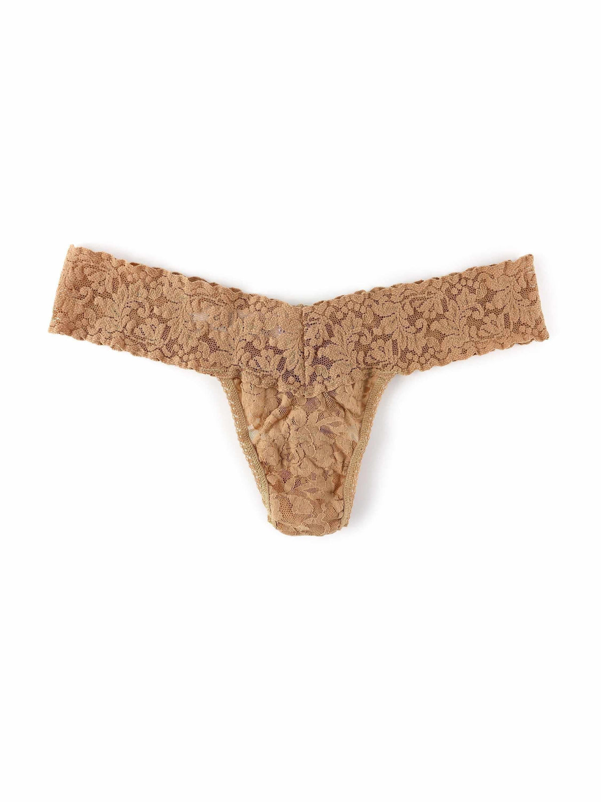 Hanky Panky Signature Lace® Low Rise Thong Sun Tan Beige