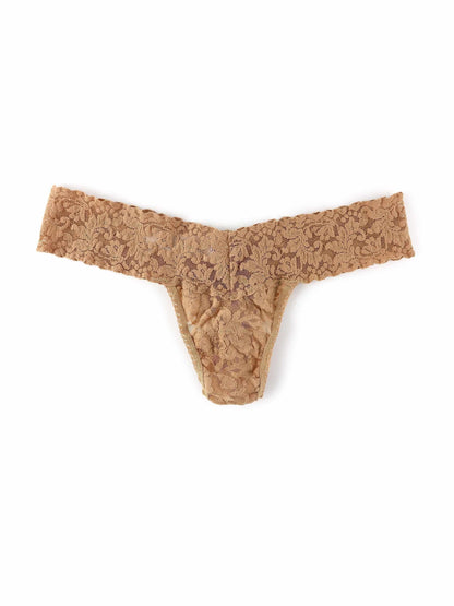 Hanky Panky Signature Lace® Low Rise Thong Sun Tan Beige
