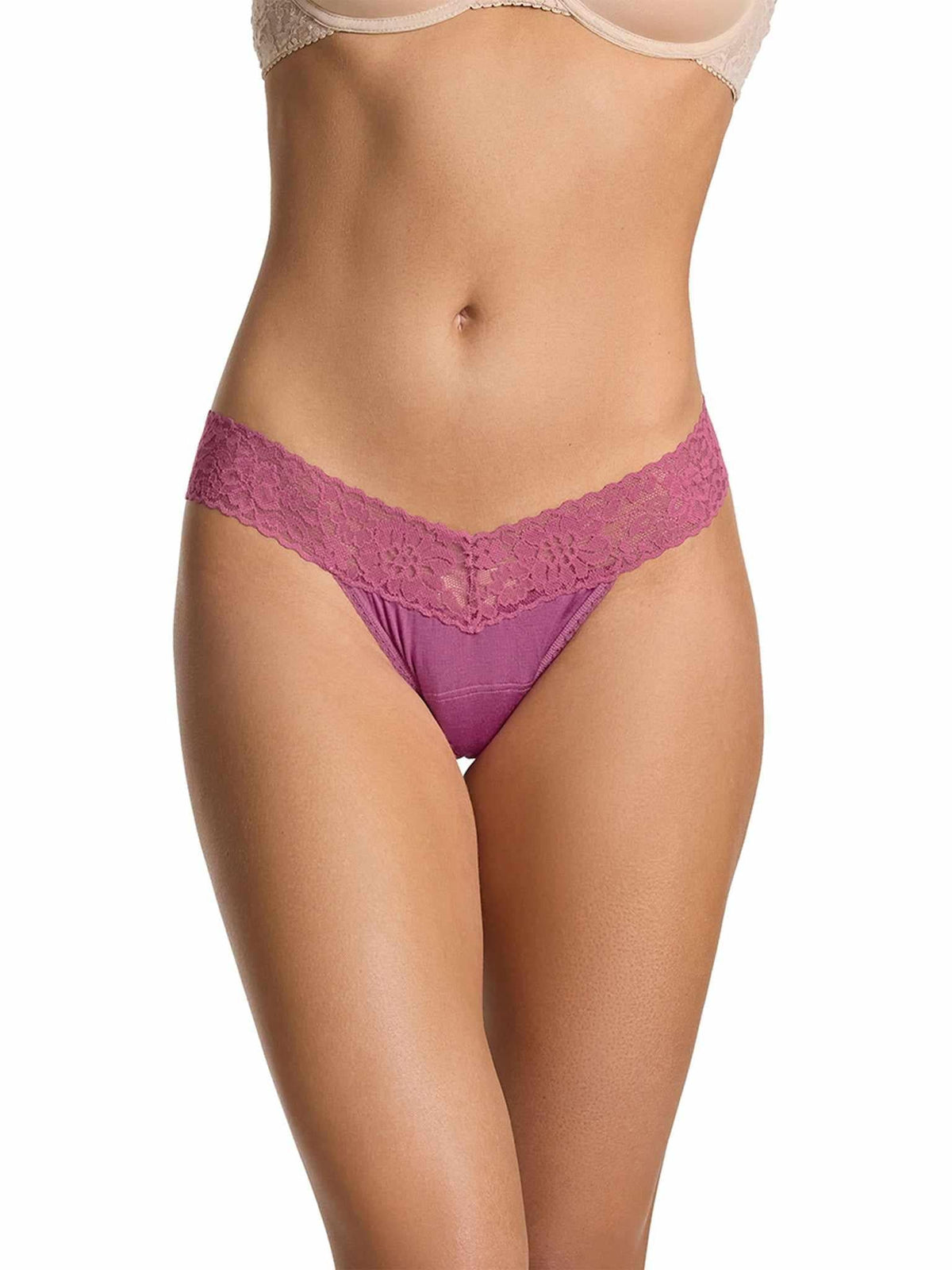 Hanky Panky DreamEase™ Low Rise Thong California Raisin Purple