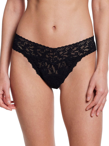 Hanky Panky Signature Lace® Leakproof Original Rise Thong Black