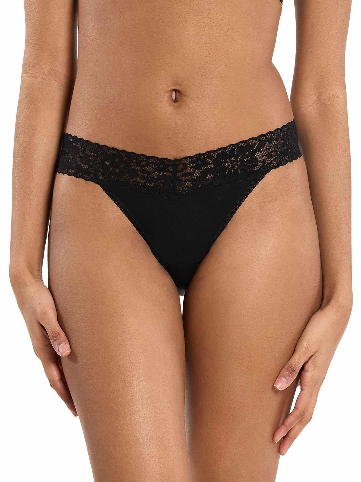 Hanky Panky DreamEase™ Original Rise Thong Black