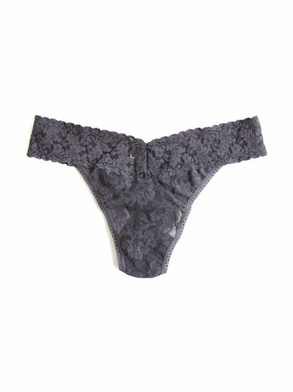 Hanky Panky Signature Lace® Original Rise Thong Granite Grey