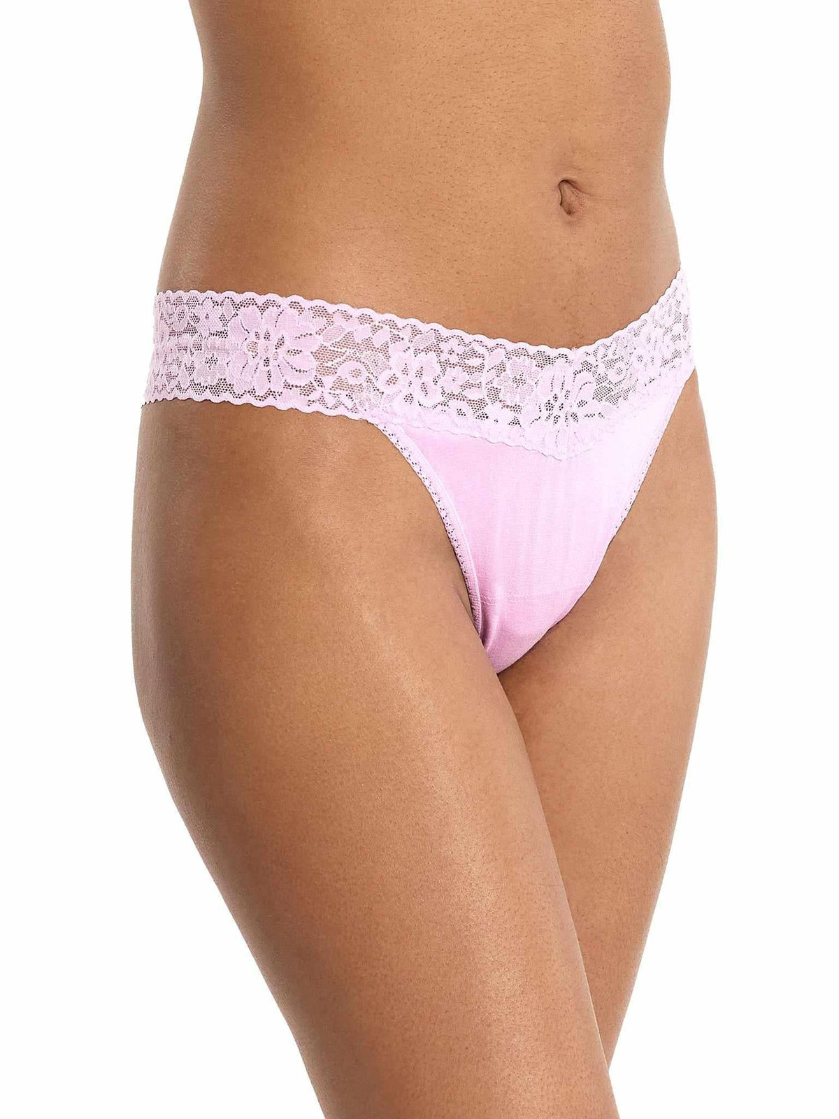 Hanky Panky DreamEase™ Original Rise Thong Cotton Candy Pink