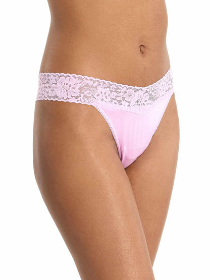 Hanky Panky DreamEase™ Original Rise Thong Cotton Candy Pink