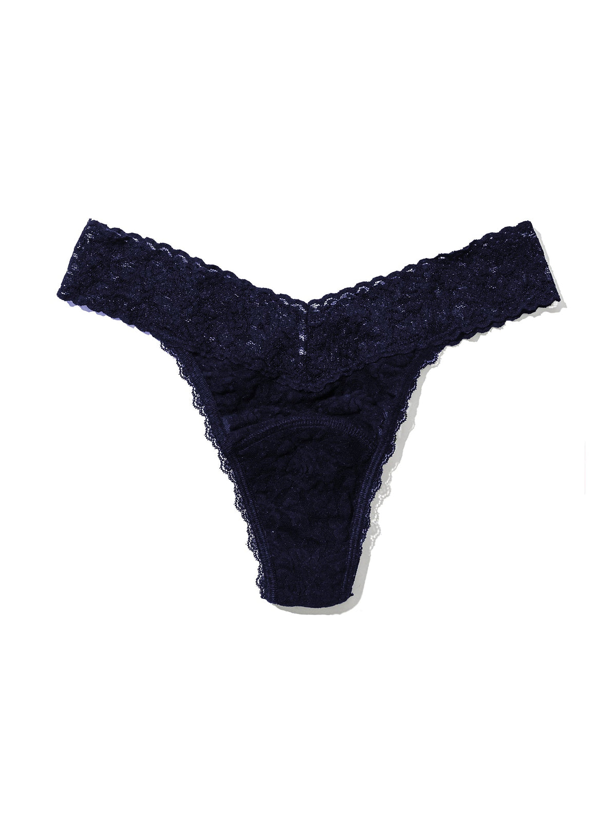 Hanky Panky Signature Lace® Leakproof Original Rise Thong Navy