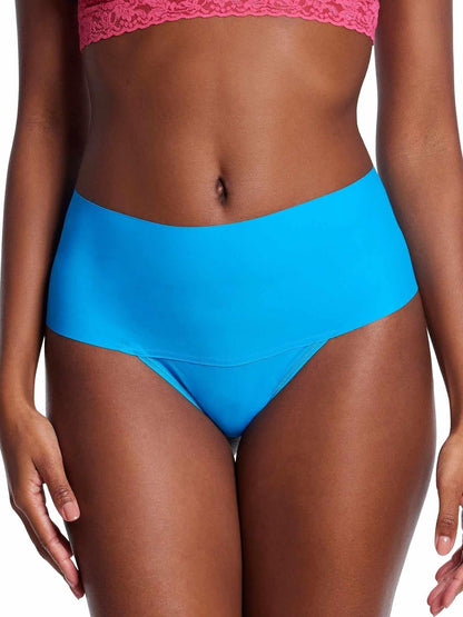 Hanky Panky BreatheSoft™ High Rise Thong So Cerulean Blue Sale
