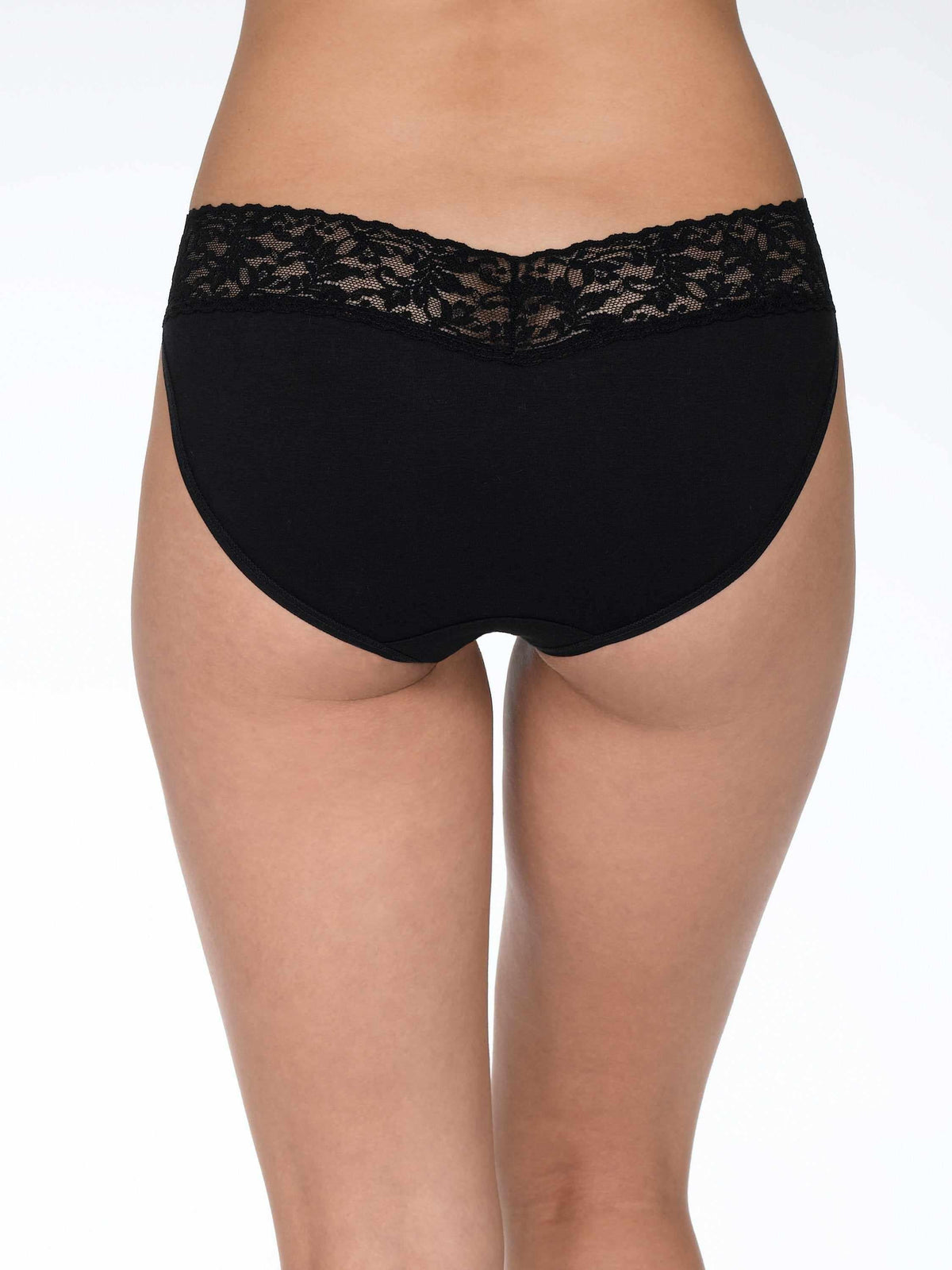 Hanky Panky Supima® Cotton V-kini Black