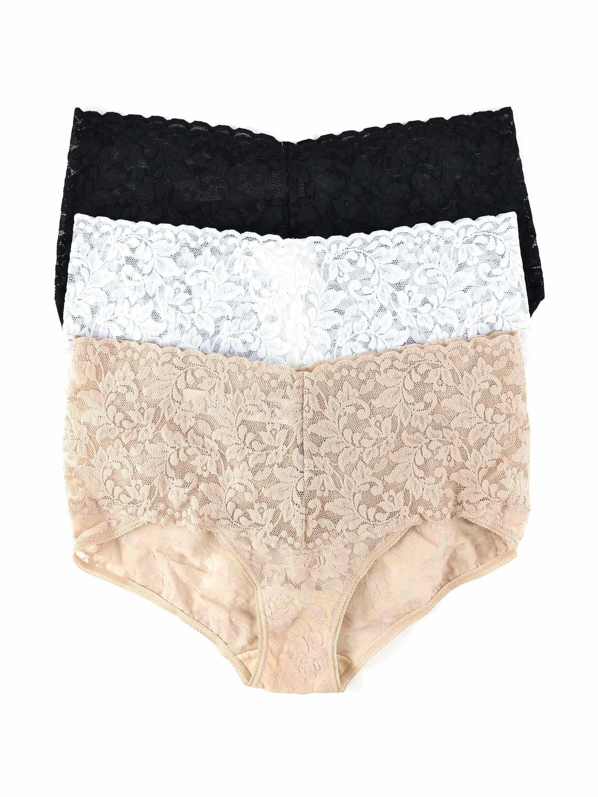 Hanky Panky 3 Pack Signature Lace® Retro V-kini