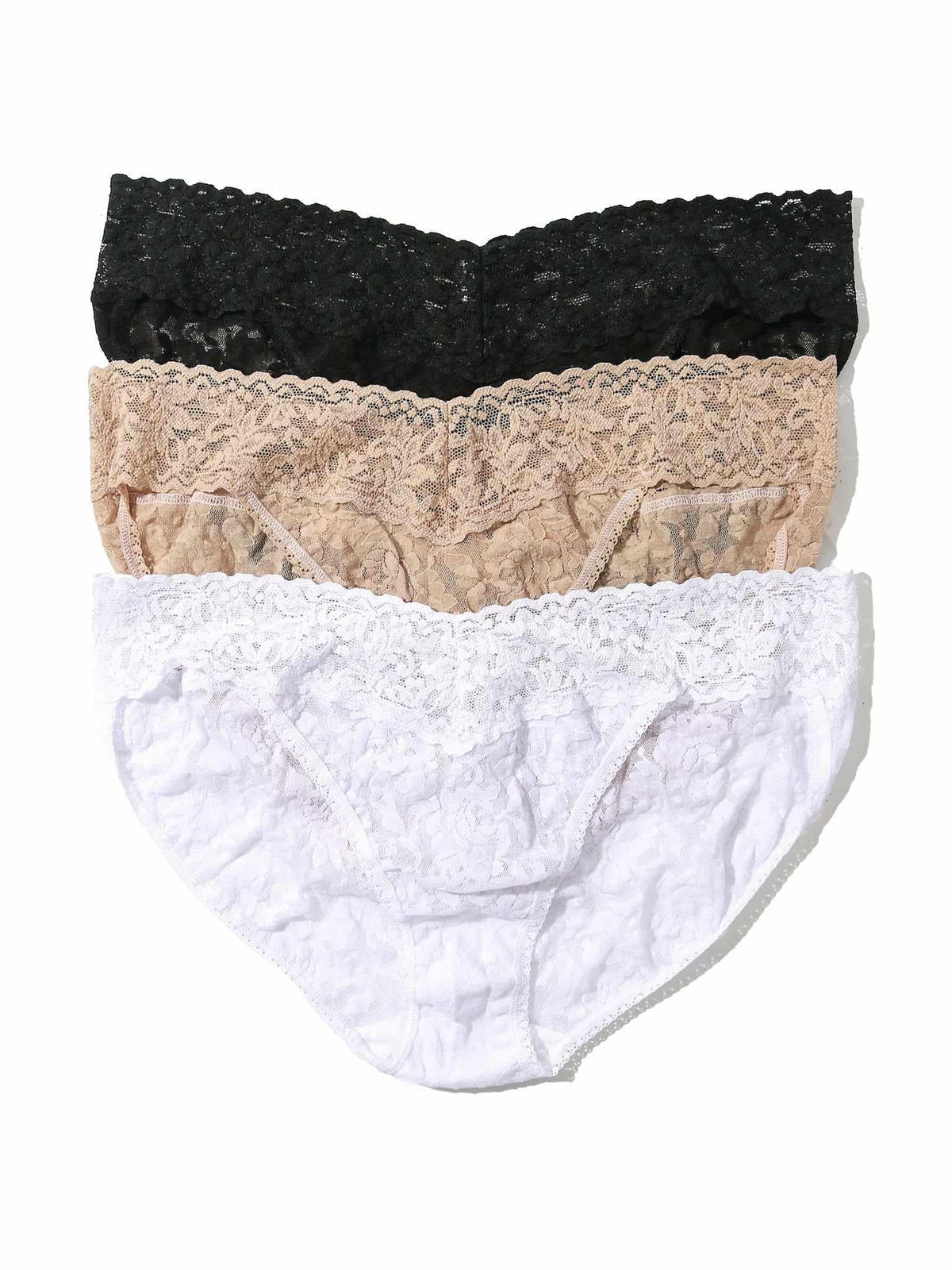 Hanky Panky 3 Pack Signature Lace® V-kini